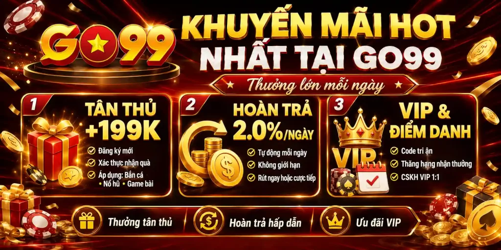 Trang Chủ GO99 11 Tổng Hợp Khuyến Mãi GO99 Hot 2026