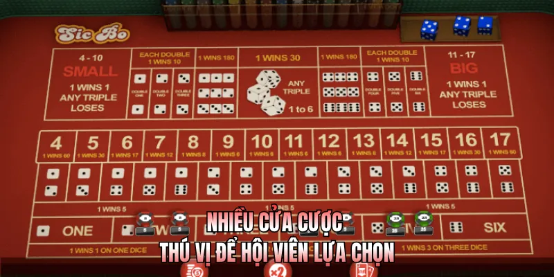 Sicbo Live GO99 - Trải Nghiệm Xúc Xắc Trực Tuyến Hot Nhất 3 Nhiều cửa cược thú vị để hội viên lựa chọn